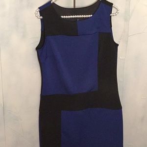 Cynthia Rowley blue and black dress